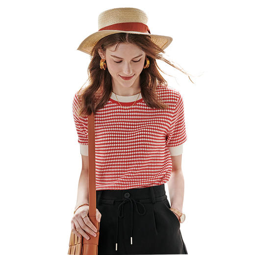 欧芮儿夏装新款短袖T恤上衣 商品图4