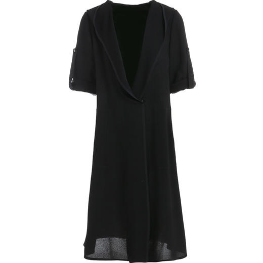 乔万尼风衣新款女时尚洋气流行休闲黑色外套薄款中长款夏ES2A113 商品图4