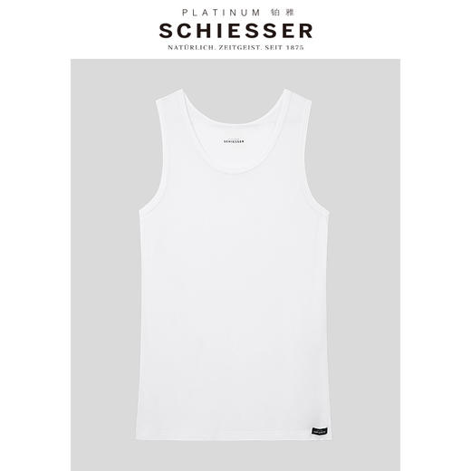 SCHIESSER 德国舒雅铂雅男士超细莫代尔透气修身单件背心95/0138V 商品图5