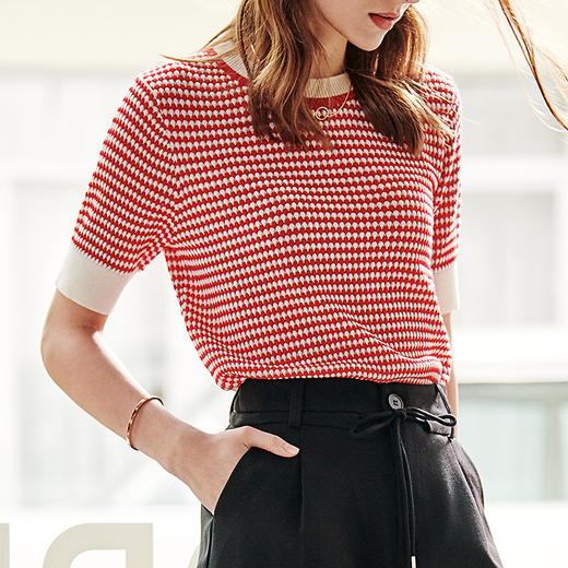 欧芮儿夏装新款短袖T恤上衣 商品图3