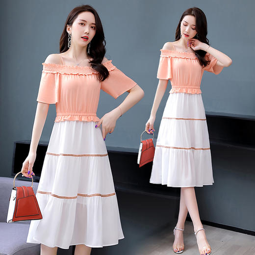 WZNH- XXM855宽松气质优雅百搭减龄简单大方时尚连衣裙 商品图1