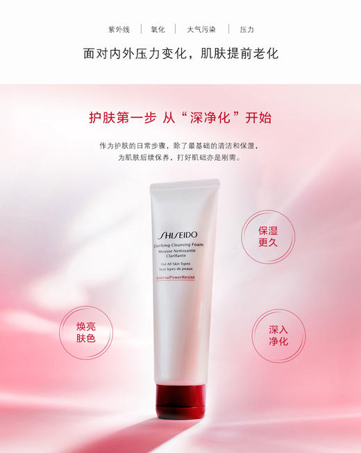 资生堂 红腰子洁面 肌活焕采洁面膏(50/125ml) 商品图3