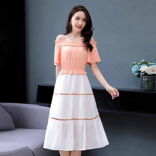 WZNH- XXM855宽松气质优雅百搭减龄简单大方时尚连衣裙 商品图3