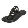 TORY BURCH 托里·伯奇 女士牛皮凉鞋平底人字拖鞋 黑色 50008694 001 商品缩略图3