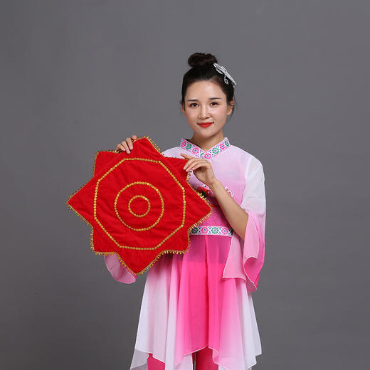 舞蹈手绢金丝绒八角巾二人转手帕秧歌道具手绢花（2条起售） 商品图3