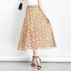 MQ-1758-2012夏季新款中长款高腰印花雪纺半身裙YY 商品缩略图3