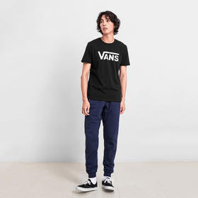 专柜正品VANS范斯男女款短袖T恤VN0A4MM6BLK/WHT