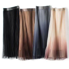 XP-MXG201夏季中长款A型潮流高端网纱裙子女士YY