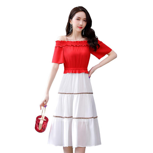 WZNH- XXM855宽松气质优雅百搭减龄简单大方时尚连衣裙 商品图4