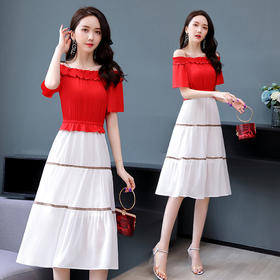 WZNH- XXM855宽松气质优雅百搭减龄简单大方时尚连衣裙