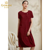 乔万尼真丝连衣裙夏季气质时尚桑蚕丝红色中长裙ES2E190 商品缩略图1