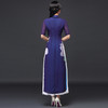 DNS-A1720新款冰羽丝透气修身气质旗袍裙 商品缩略图1