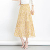 MQ-1758-2012夏季新款中长款高腰印花雪纺半身裙YY 商品缩略图4