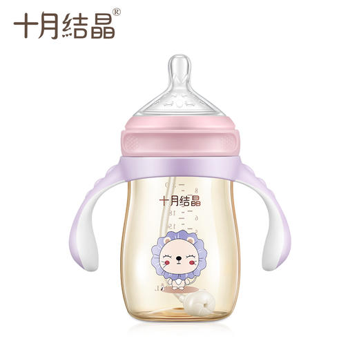 婴儿奶瓶宽口径带吸管手柄防胀气 商品图1