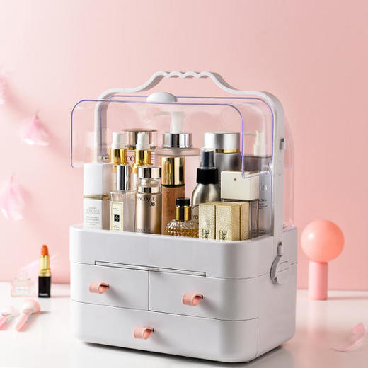 LX-608693274953网红提抽屉式旋转化妆品收纳盒 商品图0