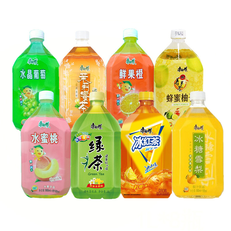 康师傅冰红茶.绿茶.冰糖雪梨.蜜茶.清茶.系列 1L*12瓶