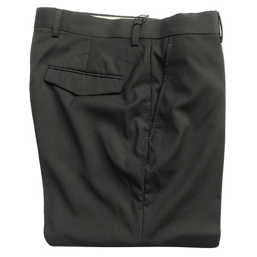 Marco Azzali 深灰色羊毛进口面料毛裤 P3221200 商品图0