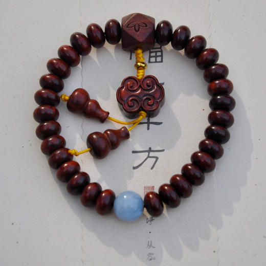 【普陀山书院】小叶紫檀 手串  108珠佛珠 商品图1