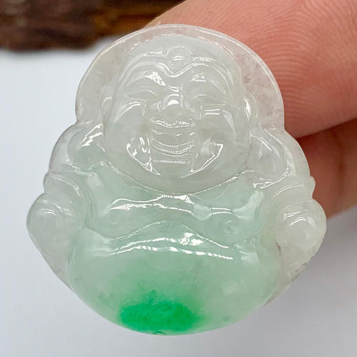 派瑞翡翠 翡翠佛 糯种 飘翠 商品图2