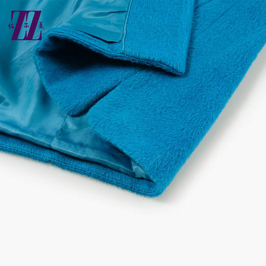 佐尔美新品毛领羊毛呢子中长款大衣中老年女装妈妈外套E44ZH90 商品图2