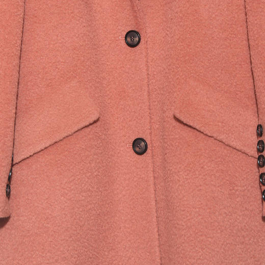 佐尔美新品秋冬新品中老年中长款纯色保暖毛呢外套E84ZZ28 商品图3