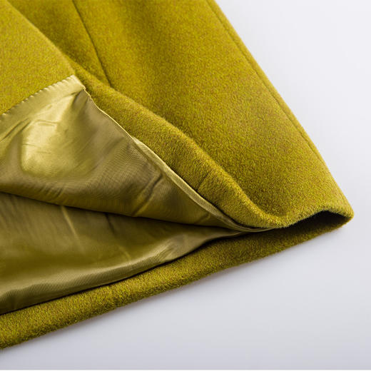 佐尔美冬纯色大码女装中长款修身显瘦羊毛大衣毛呢外套女E54ZZ18 商品图4