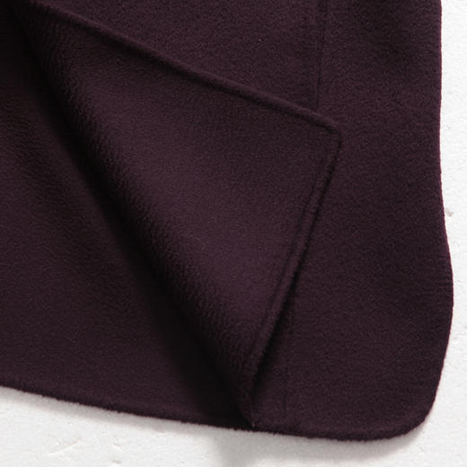 佐尔美新品冬季女装纯色百搭修身显瘦双面呢羊毛大衣外套E74SM22 商品图3