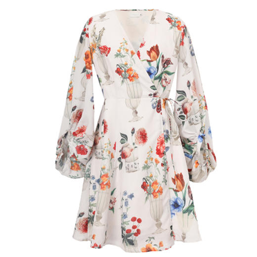 裁缝学苑 AG49v领连衣裙轻熟风灯笼袖裙子服装纸样裁剪图纸 商品图4