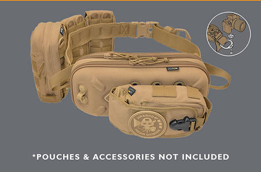 【美国进口 EDC杂物包 6L防水腰包】Hazard4美国危机4 edc战术腰包户外硬壳杂物携行单肩包多功能胸包 商品图2