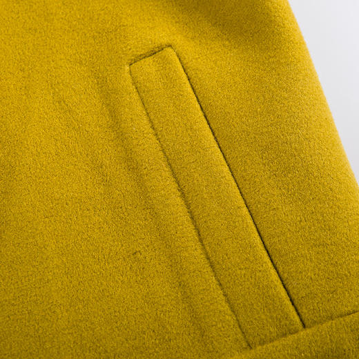 佐尔美毛呢春中长款韩版茧型单排扣呢子大衣宽松大码显瘦E54ZZ20 商品图3