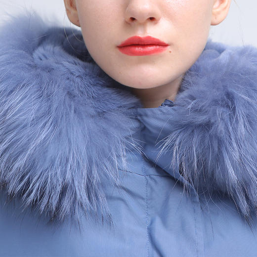 佐尔美冬季新款气质加厚潮流貉子毛领羽绒服E84PQ48 商品图2