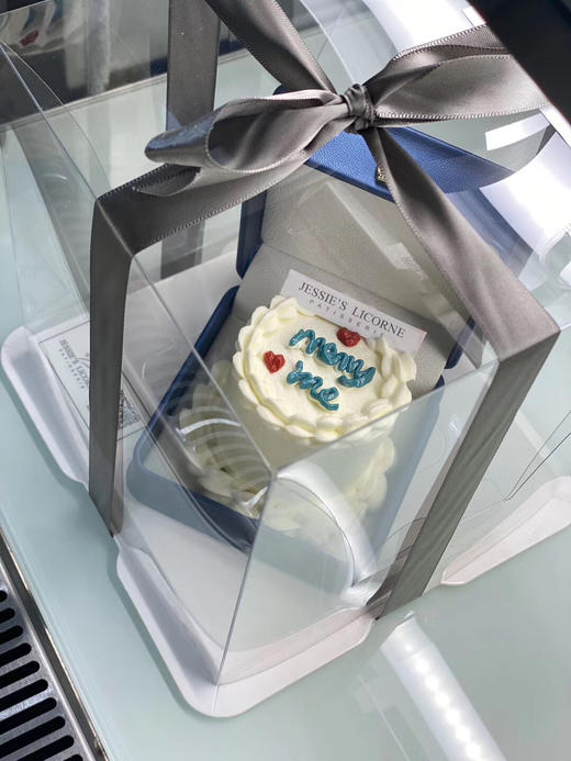 表白情侣纪念日求婚—— 一口惊喜戒指盒小蛋糕 商品图1