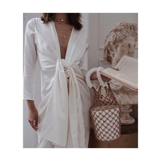 Viktoria Chan | Lova Draped MIDI Dress [真丝连衣裙] 商品图2