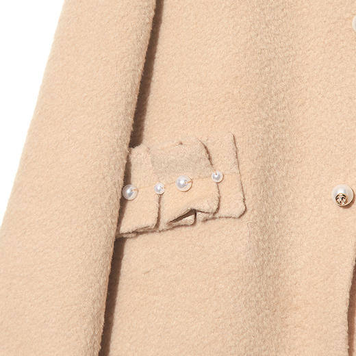 佐尔美新品冬季新品纯色中老年气质中长款毛呢外套E84ZZ30 商品图2