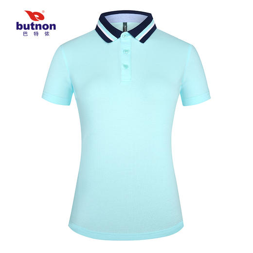 0132巴特侬运动T恤女反领休闲POLO衫高棉女针织运动短袖 商品图2
