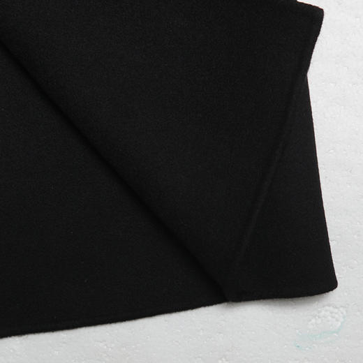 佐尔美ZZ 新品反季纯色简约宽松女士中长款双面呢大衣E74SM19 商品图3