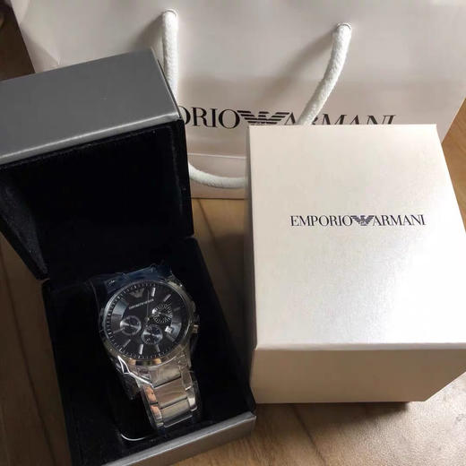 阿玛尼商务休闲时尚刚带男款手表ar2434