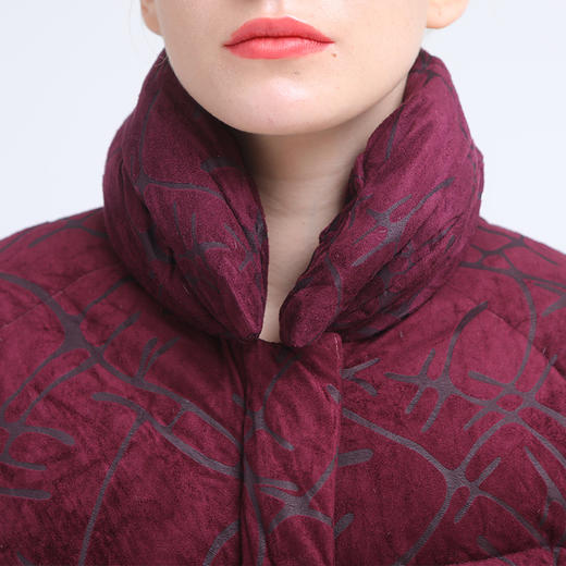 佐尔美2019年冬季新款加厚复古气质长款中老年过膝羽绒服E84YY29 商品图2