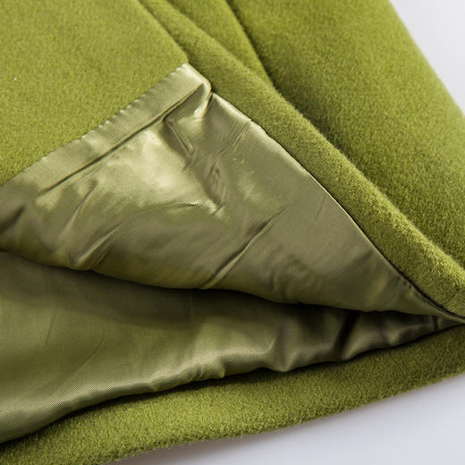 佐尔美新品冬季新款纯色羊毛大衣短款修身显瘦女毛呢外套E54ZD06 商品图4