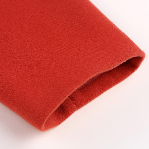 佐尔美新品冬季女装短款毛呢双排扣西装领呢子大衣外套E64ZD25 商品图4