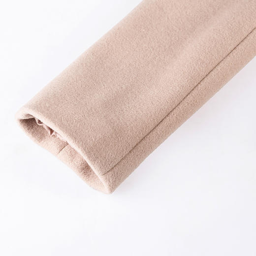 佐尔美毛领羊毛大衣女中长款修身大码羊毛呢外套E44ZH41 商品图3