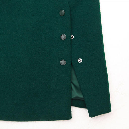 佐尔美冬季女装纯色百搭修身显瘦羊毛呢子大衣外套E74ZZ35 商品图3