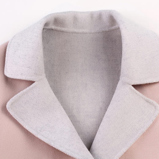 佐尔美新品冬季女装双面羊毛呢中老年大衣纯色外套E64SM33 商品图1