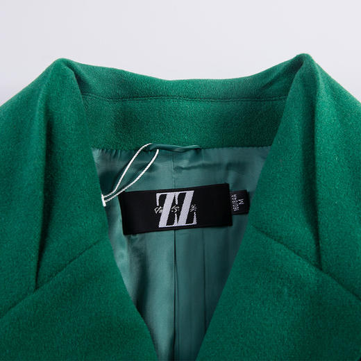 佐尔美冬季新款长款纯色修身显瘦单排扣羊毛大衣女外套E54ZZ23 商品图2