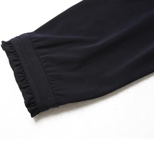 佐尔美年中女装碎花休闲修身显瘦九分袖连衣裙中裙E63LL03 商品图2