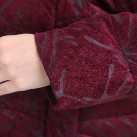 佐尔美2019年冬季新款加厚复古气质长款中老年过膝羽绒服E84YY29 商品图3