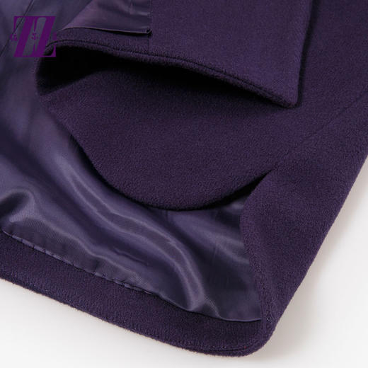 佐尔美冬季女装大码冬季毛呢外套毛领呢子大衣E54ZH13 商品图2