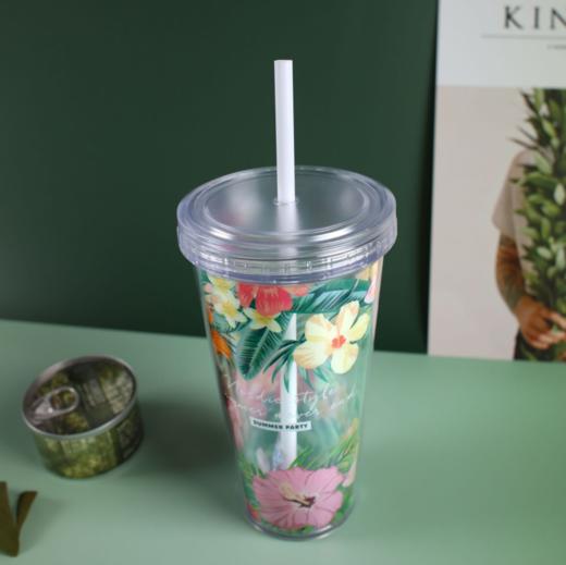 【居家日用】夏日吸管杯塑料水杯儿童礼品创意学生夏天随手杯子女 商品图2