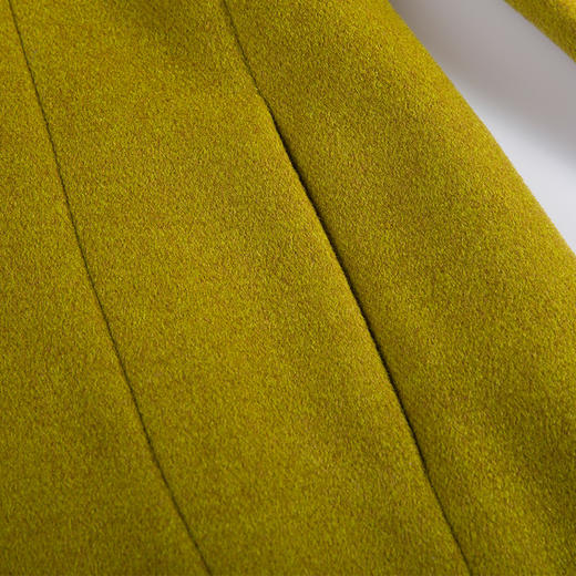 佐尔美冬纯色大码女装中长款修身显瘦羊毛大衣毛呢外套女E54ZZ18 商品图3