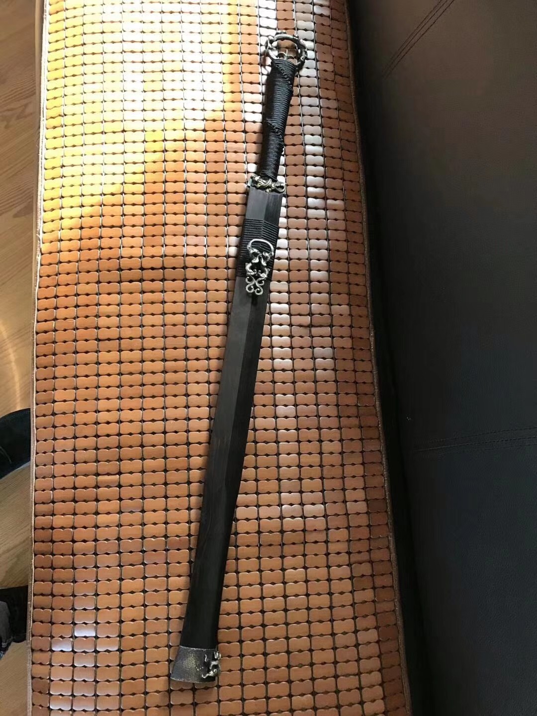 黑檀木环首刀 未开刃